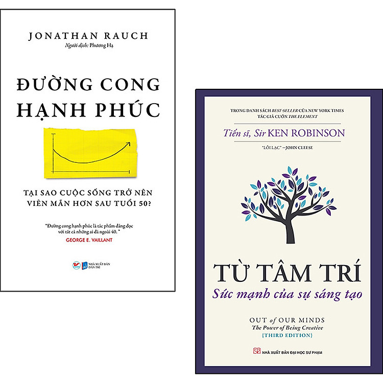 ComBo 2 Cuốn: Đường Cong Hạnh Phúc - Tại Sao Cuộc Sống Trở Nên Viên Mãn Hơn Sau Tuổi 50 + Từ Tâm Trí - Sức Mạnh Của Sự Sáng Tạo