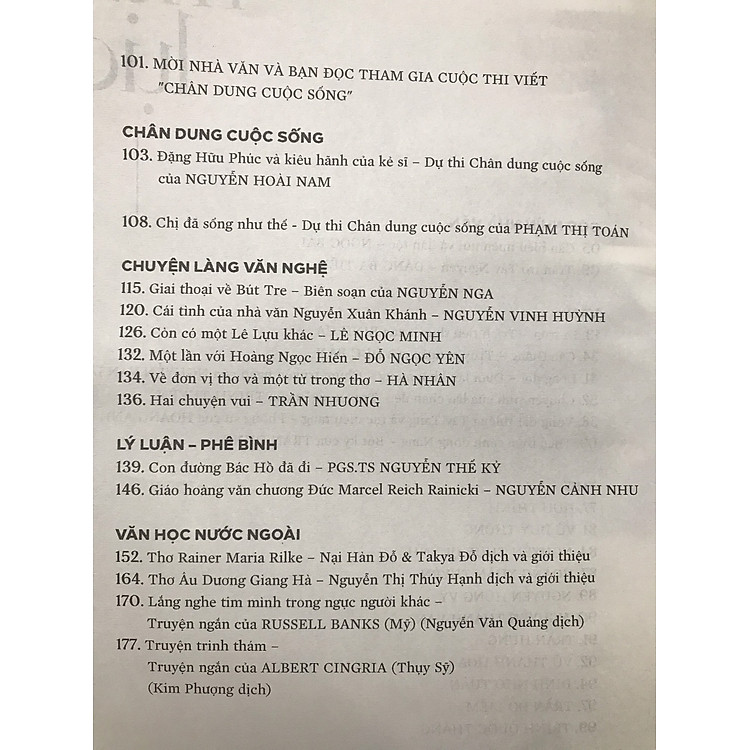 Tạp chí Nhà Văn và Cuộc Sống số 2 - Ảnh 2