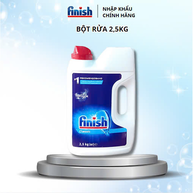 Bột rửa bát Finish 2.2kg dùng cho Máy rửa bát chén