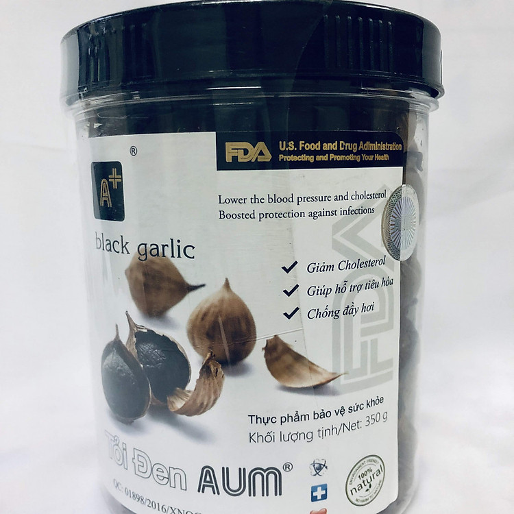 Tỏi đen AUM hộp 500 Gr lên men 60 ngày xuất khẩu Mỹ