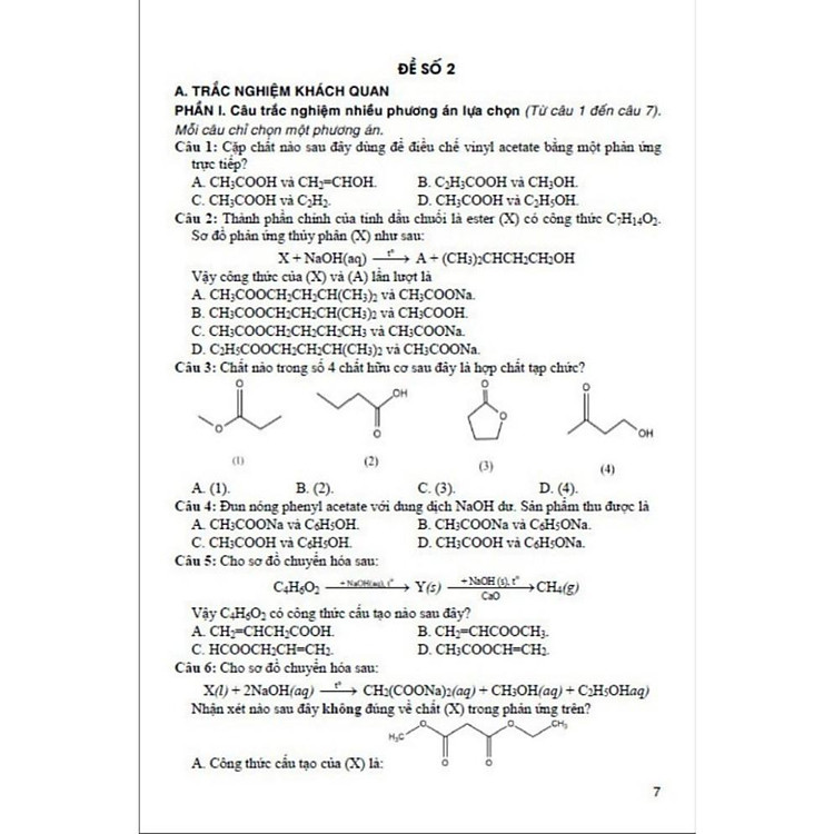 Tuyển Tập Đề Kiểm Tra Môn Hóa Học 12 (Dùng Chung Cho Các Bộ SGK Hiện Hành) - Ảnh 5