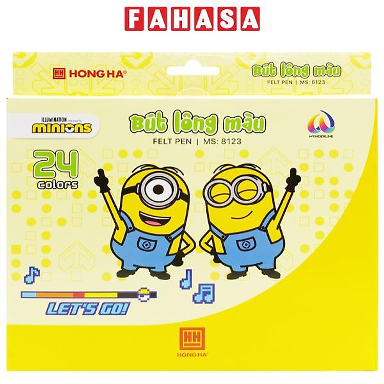 Bút Lông Màu Minions (Hộp 24 chiếc)