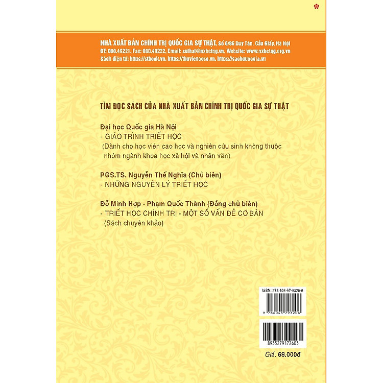 Giáo trình Triết học (Dùng cho khối không chuyên ngành triết học trình độ đào tạo thạc sĩ, tiến sĩ các ngành khoa học tự nhiên, công nghệ) - Ảnh 2