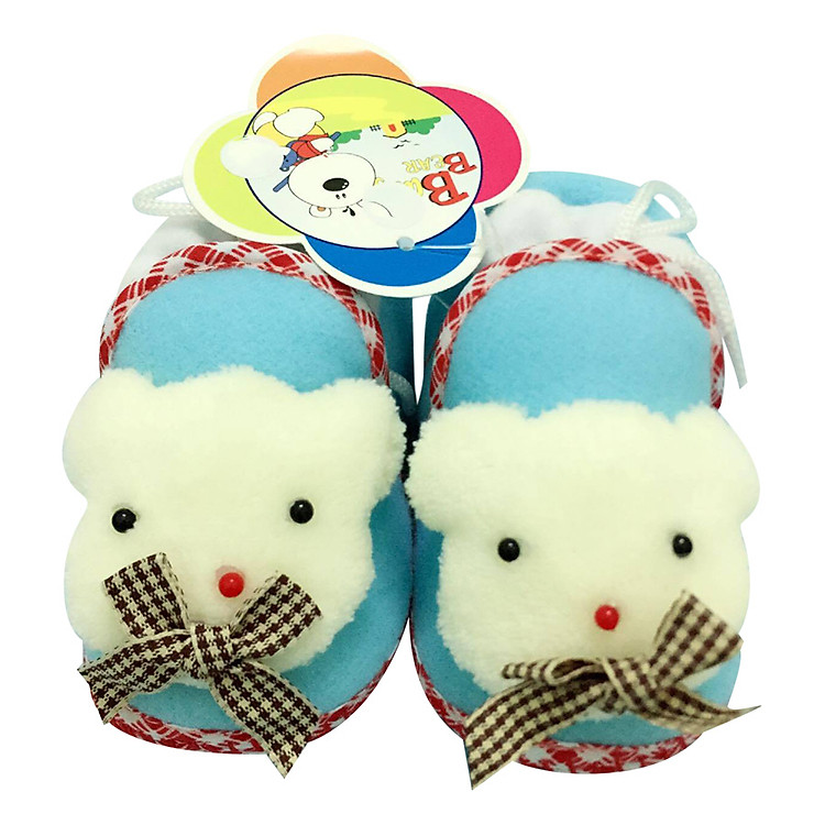 Giày Sơ Sinh Baby Rainbow Bảo Thịnh - Xanh Nhạt (11cm)