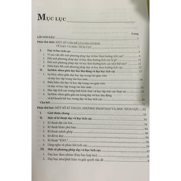 Dạy và Học Tích Cực Một Số Phương Pháp và Kĩ Thuật Dạy Học - Ảnh 2