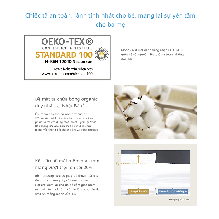 Tã dán Moony Natural siêu cao cấp Chính hãng Giá rẻ - Hình ảnh 4