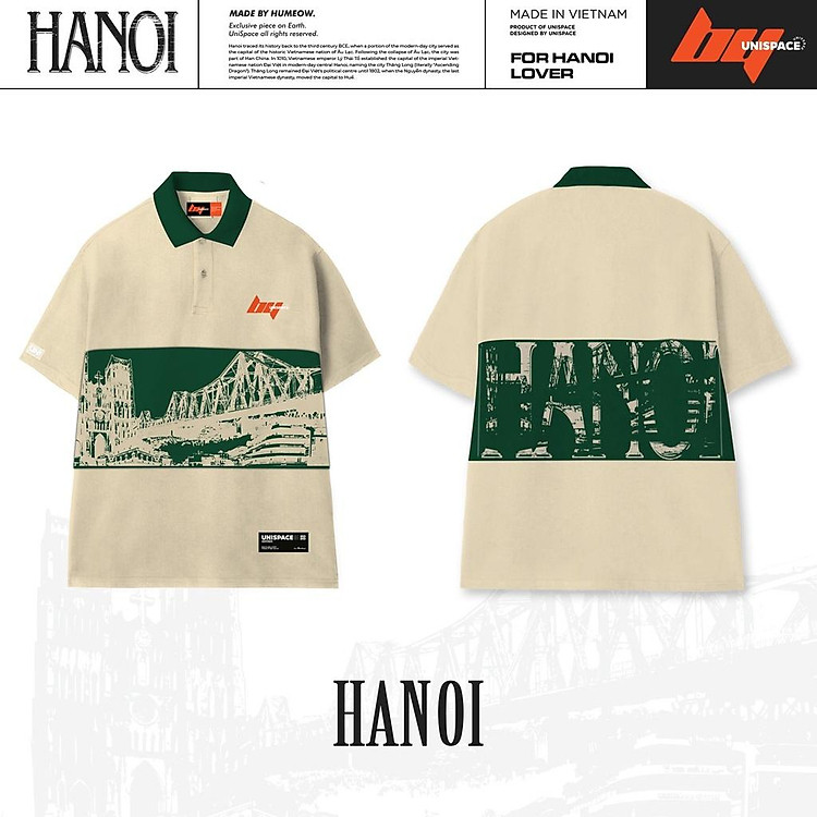 Áo Polo local brand Hà Nội Puzzle Polo By UniSpace