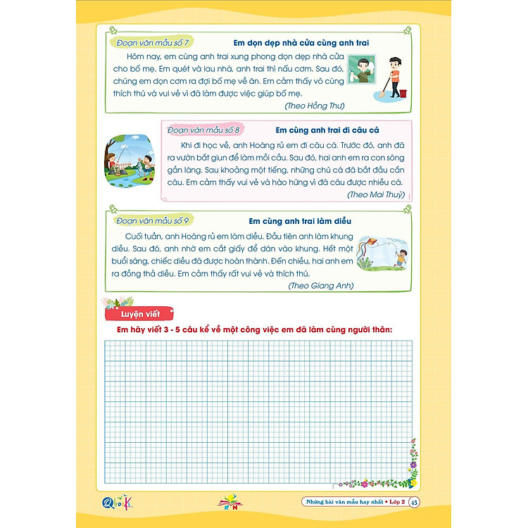 Những Bài Làm Văn Mẫu Hay Nhất Lớp 2 - Ảnh 7