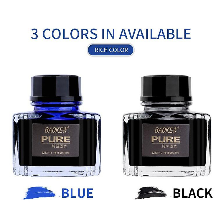 Mực Đen/Xanh Bút Máy BAOKE-MS211/MS212 - Ảnh 3