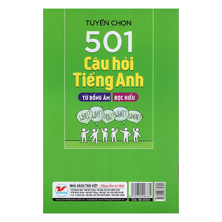 Tuyển Chọn 501 Câu Hỏi Tiếng Anh - Tập 1 - Ảnh 2