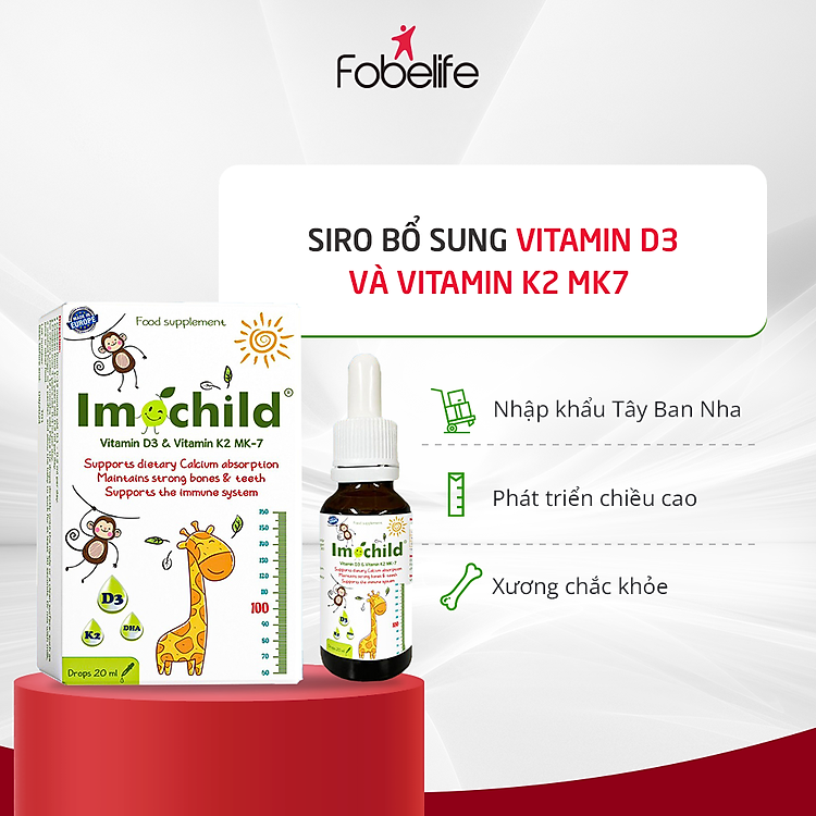 Mua Siro Vitamin D3K2 Imochild 20ml Tin cậy Ưu đãi - Hình ảnh 3