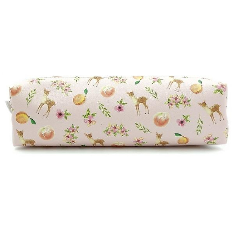 Hộp Bút Natural Square Happy Topia – Màu Hồng