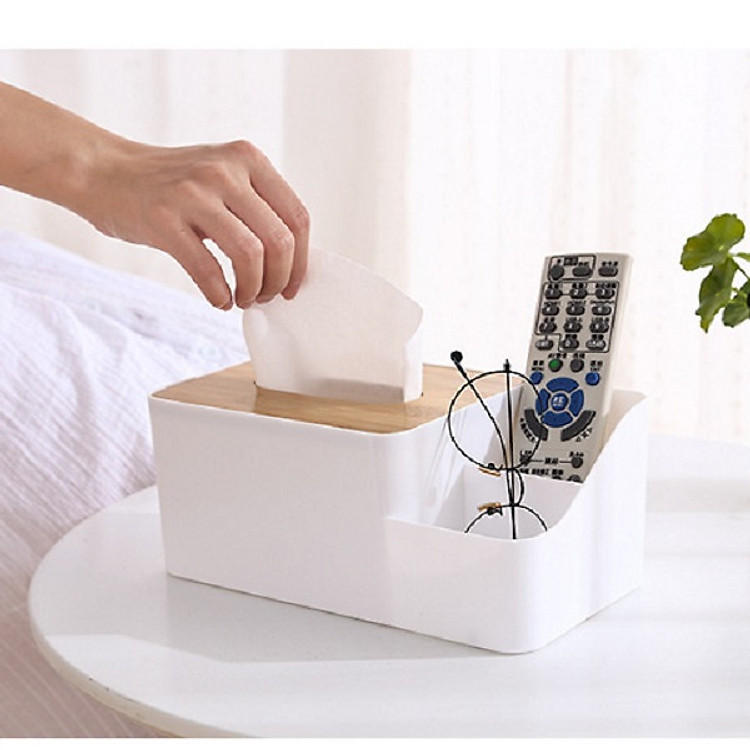 Hộp giấy nắp gỗ New