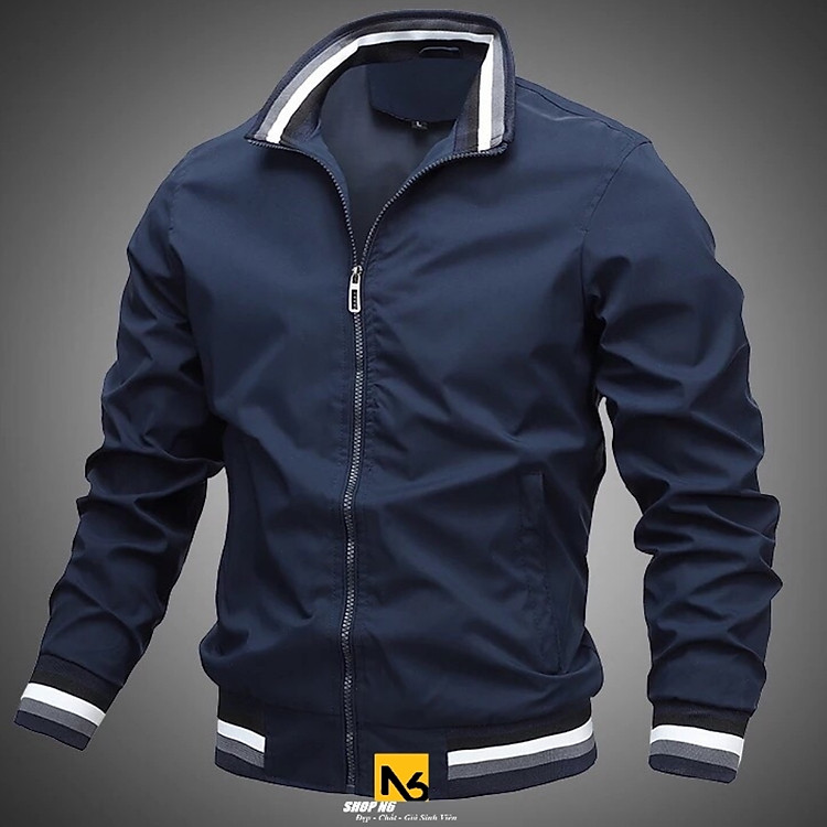 Áo Khoác Nam Áo Khoác Dù Nam Hai Lớp Cổ Cao Chống Nắng Tia Cực Tím Chống Lạnh Giá Tốt AD60 - ShopN6 (Nhiều Màu)