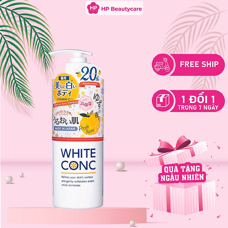 Sữa Tắm Dưỡng Trắng Da Toàn Thân Hương Yuzu White Conc (Chai 600 mL)
