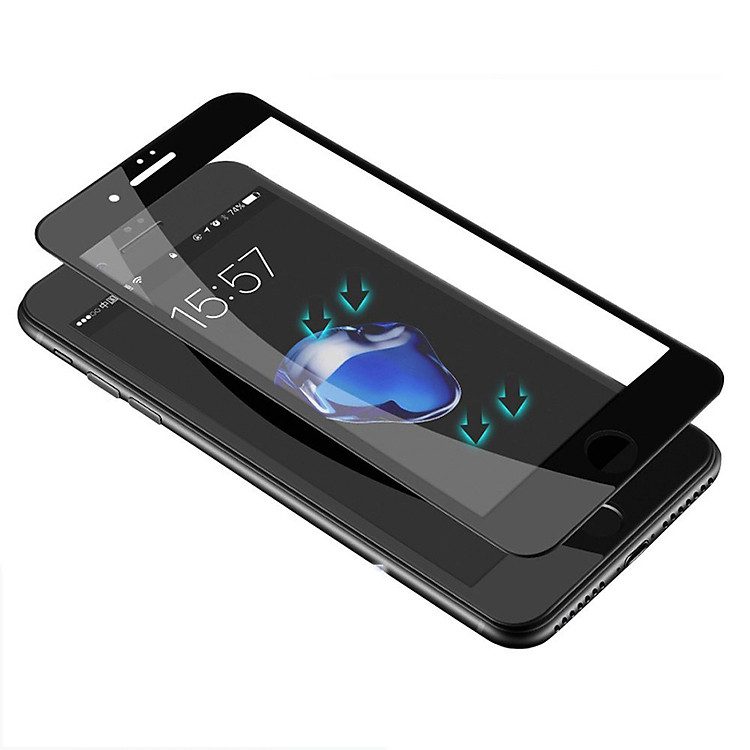 Miếng dán cường lực 5D cao cấp dành cho iPhone 6 Plus / 6S Plus Full màn hình - Hàng nhập khẩu