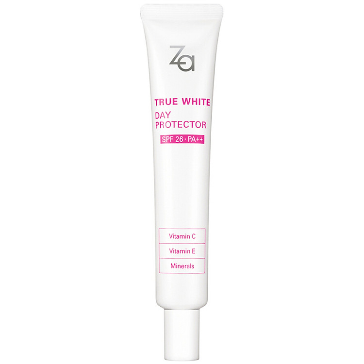 Bộ 2 Kem Dưỡng Trắng Da Za True White Day Protector SPF26 PA++ 35g Kèm 3 Quà Tặng Ngẫu Nhiên