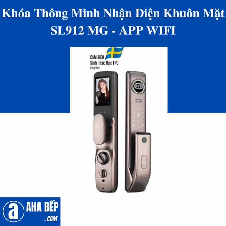 KHÓA THÔNG MINH NHẬN DIỆN KHUÔN MẶT SL912 MG - APP WIFI - HÀNG CHÍNH HÃNG