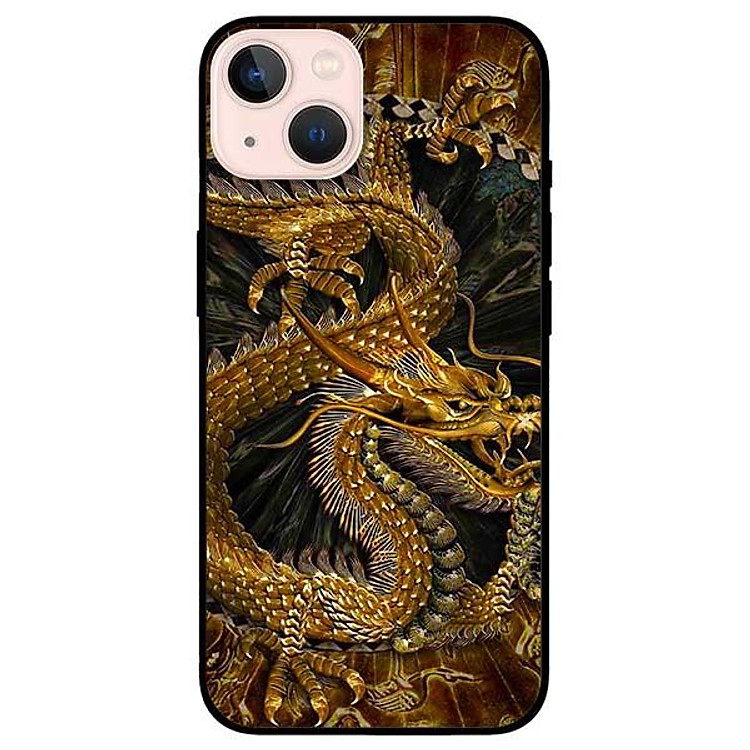 Ốp lưng dành cho Iphone 13 Mini - Iphone 13 - Iphone 13 Pro - Iphone 13 Pro Max - Rồng Nền Đen