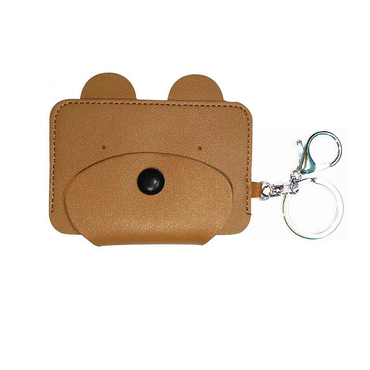 Móc khóa ví da kiểu gấu