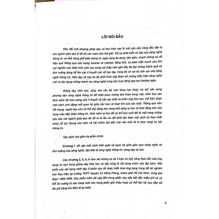 Ứng Dụng Tin Học Trong Giảng Dạy Hóa Học - Ảnh 5