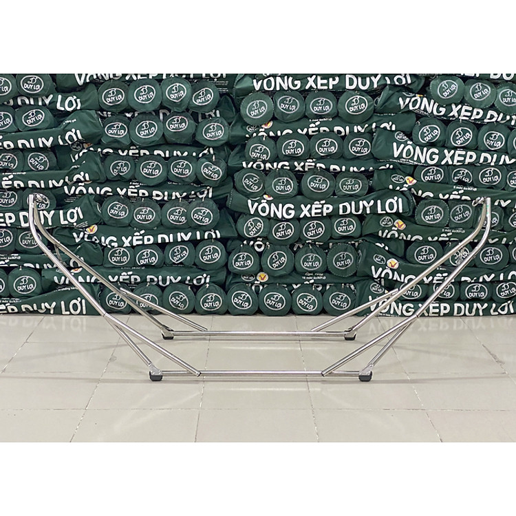 KHUNG VÕNG XẾP DUY LỢI INOX - CỠ ĐẠI (KHÔNG BAO GỒM VÕNG LƯỚI) - TẶNG 10 MÓC ÁO KÉP NHỰA CAO CẤP DUY LỢI