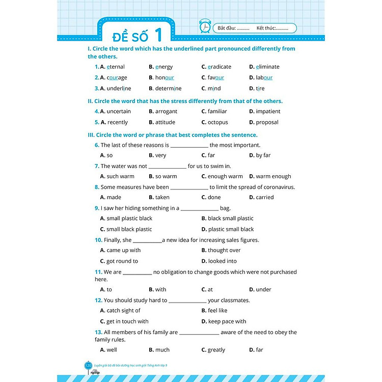 Luyện Giải Bộ Đề Bồi Dưỡng Học Sinh Giỏi Tiếng Anh Lớp 9 - Ảnh 6