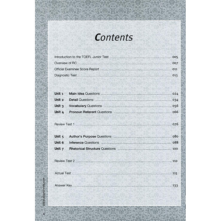 Master Toefl Junior Intermediate: Reading Comprehension (Kèm Cd) - Ảnh 2