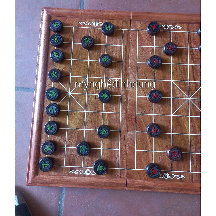 Mua Bàn cờ tướng gỗ hương đá 50x50cm Chính hãng Tiết kiệm - Hình ảnh 4