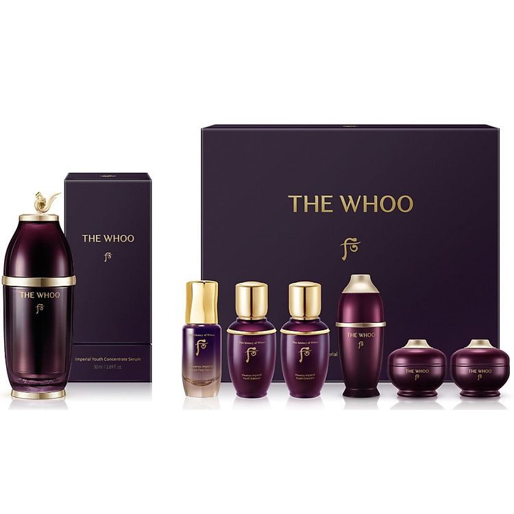 Bộ tinh chất trẻ hóa da Whoo Hwanyu Imperial Youth Concentrate Serum set