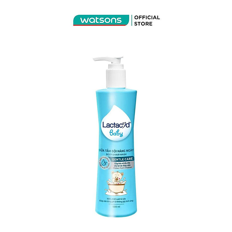 Sữa Tắm Gội Lactacyd Baby 500ml Chính hãng Giá tốt