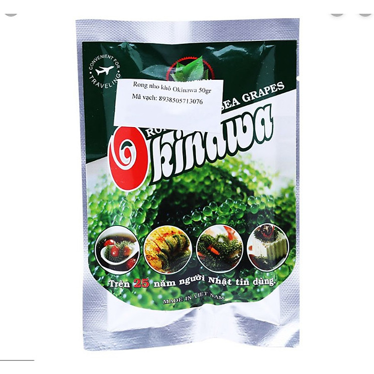 Rong nho khô Okinawa - Bịch 100g