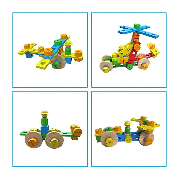Đồ chơi gỗ lắp ráp Winwintoys 64302 Chính hãng Giá rẻ - Hình ảnh 4