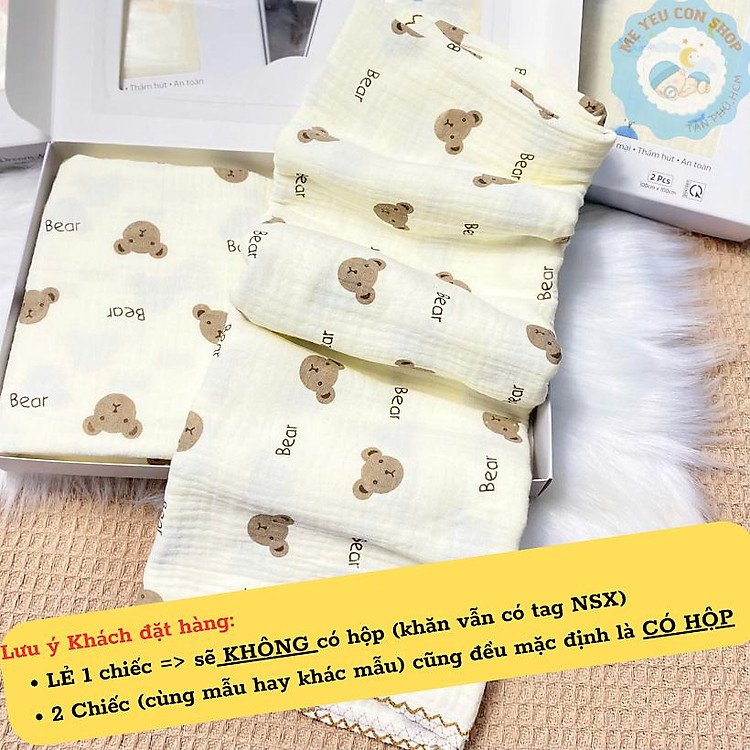 Mua tại Lazada: Khăn tắm xô Muslin Gee 100% cotton Chính hãng, giá tốt