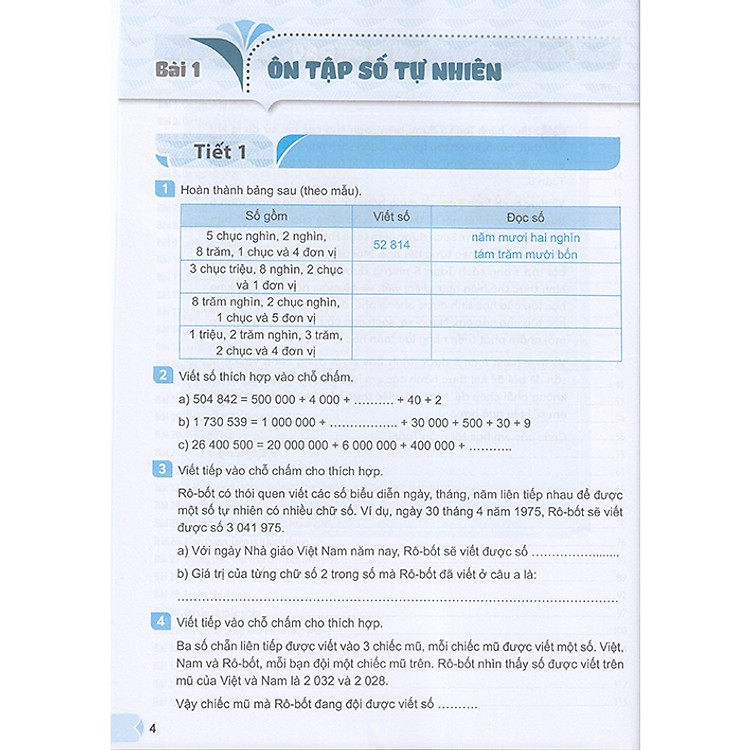 Vở thực hành Toán lớp 5 (Kết nối tri thức với cuộc sống) - Tập một - Ảnh 4