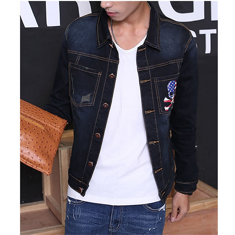 Áo khoác jean nam cao cấp AKN323