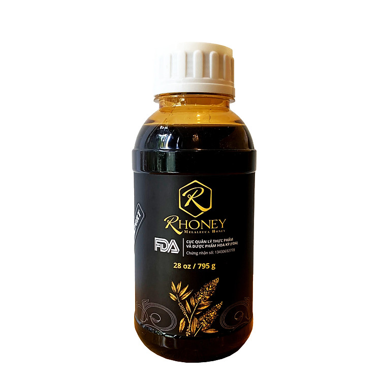 Mật ong rừng hữu cơ RHONEY - 795g (2020 - Nắp trắng)