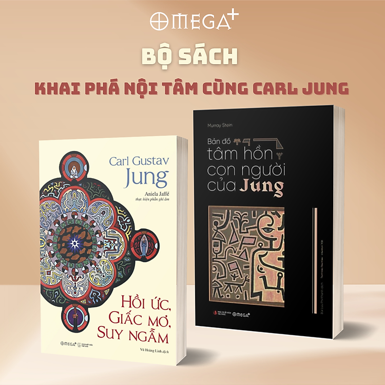 Bộ Sách Kinh Điển Khai Phá Nội Tâm Cùng Carl Jung: Bản Đồ Tâm Hồn Con Người Của Jung + Hồi Ức, Giấc Mơ, Suy Ngẫm - Omega Plus