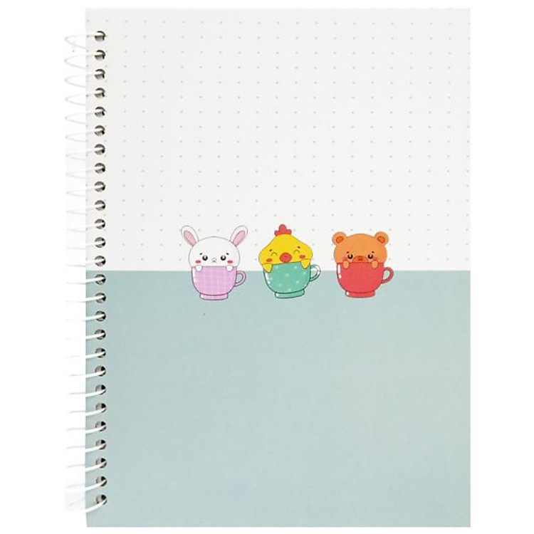 Sổ Lò Xo Teen Không Kẻ 80gsm (Màu Xanh Lơ)