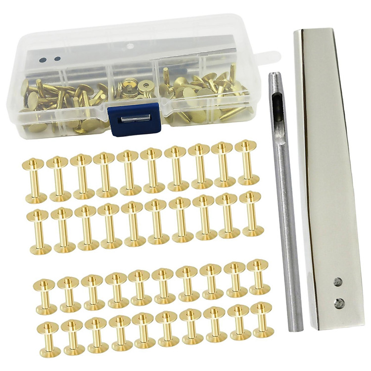 Mua Leather Rivet Copper Rivets with Setting Tool Metal Studs Leather