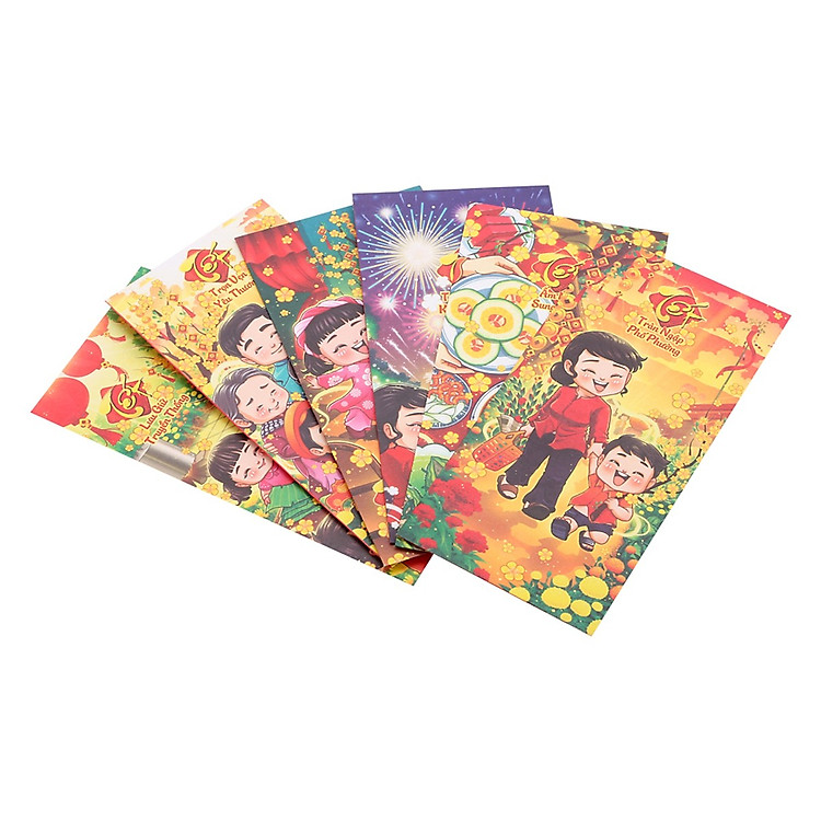 Xấp Bao Lì Xì Cao Cấp - Chúc Mừng Năm Mới Tết Trọn Vẹn Yêu Thương