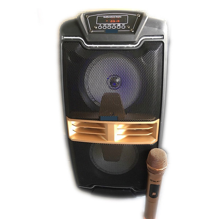 Loa kẹo kéo karaoke hoxe kèm 1 micro 2 loa độc