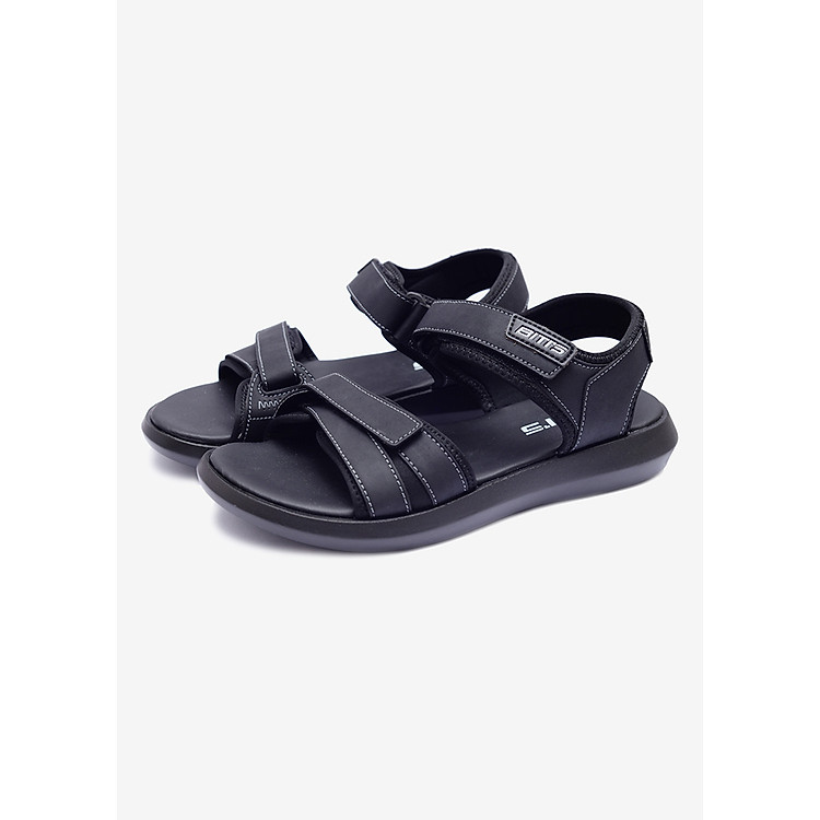 Giày Sandal Si PU Nam Biti's DPM027400DEN - Đen