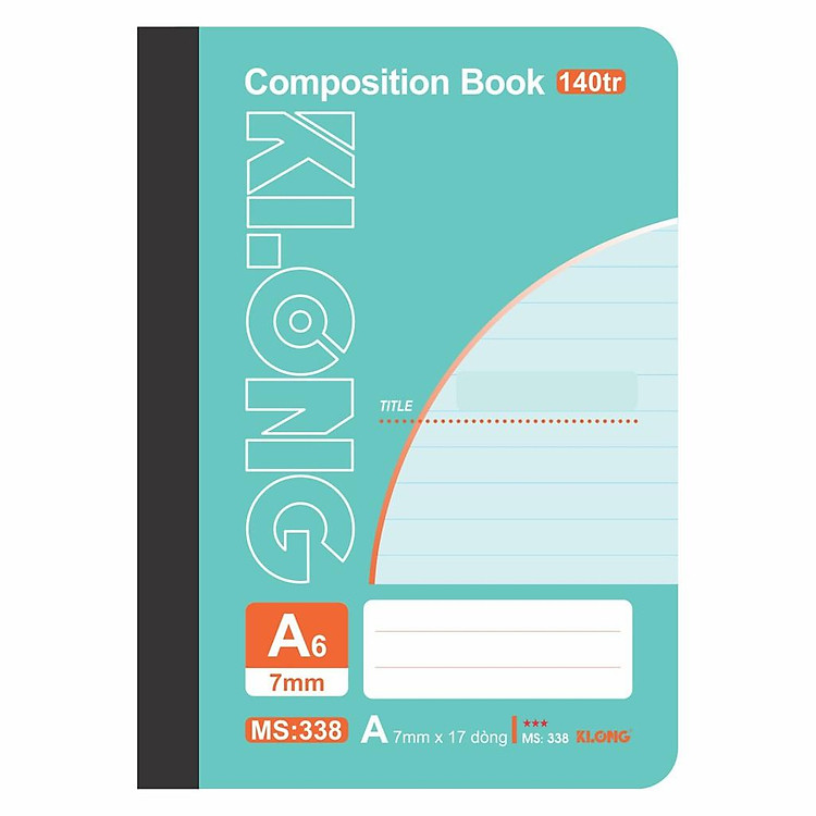 Sổ Kẻ Ngang Gáy Composition Book KLONG A6 (140 trang) - Ảnh 6