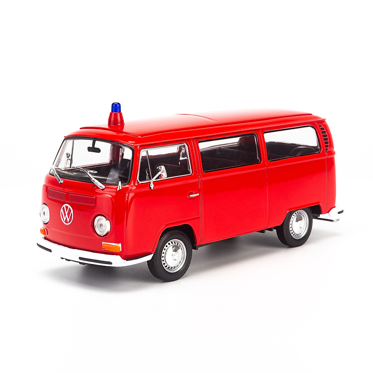 Mô hình xe Volkswagen Bus T2 Đỏ 1:24 Chính hãng Ưu đãi - Hình ảnh 2