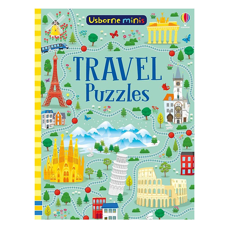 Sách Usborne Travel Puzzles