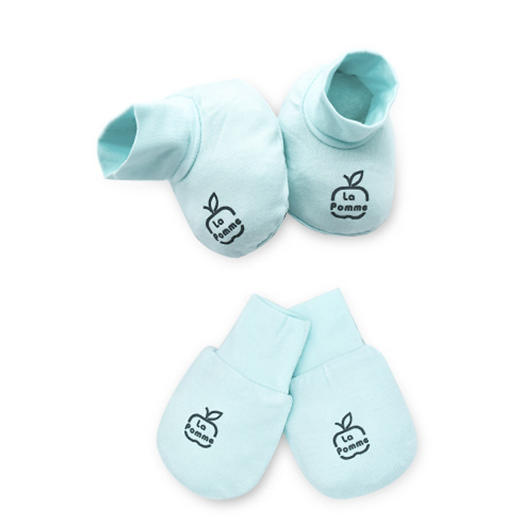 GHF017 Set 1 đôi bao tay bao chân Bamboo bo ổng La pomme