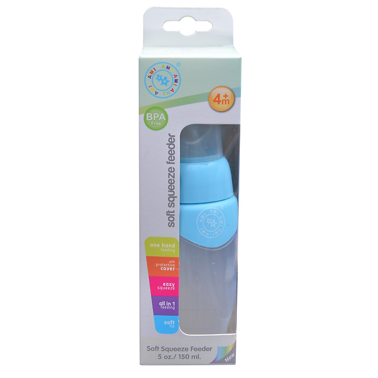 Bình Muỗng Ăn Dặm Silicone Mềm Kèm 1 Muỗng Thay Thế AM55103