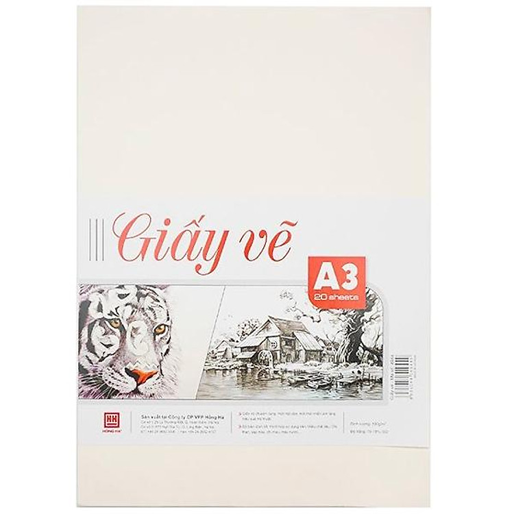 Giấy Vẽ A3 Hồng Hà (20 trang)