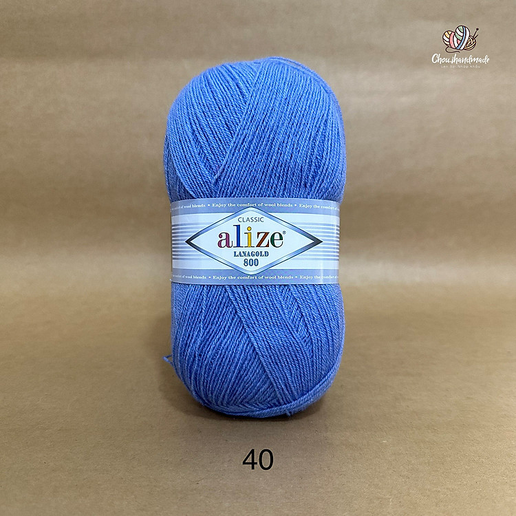 Cuộn len ấm Lanagold 800 hãng Alize Yarn siêu dôi, siêu ấm đan móc khăn, áo ấm cực thích